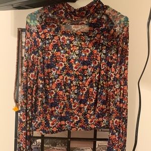 Free People Mesh Top